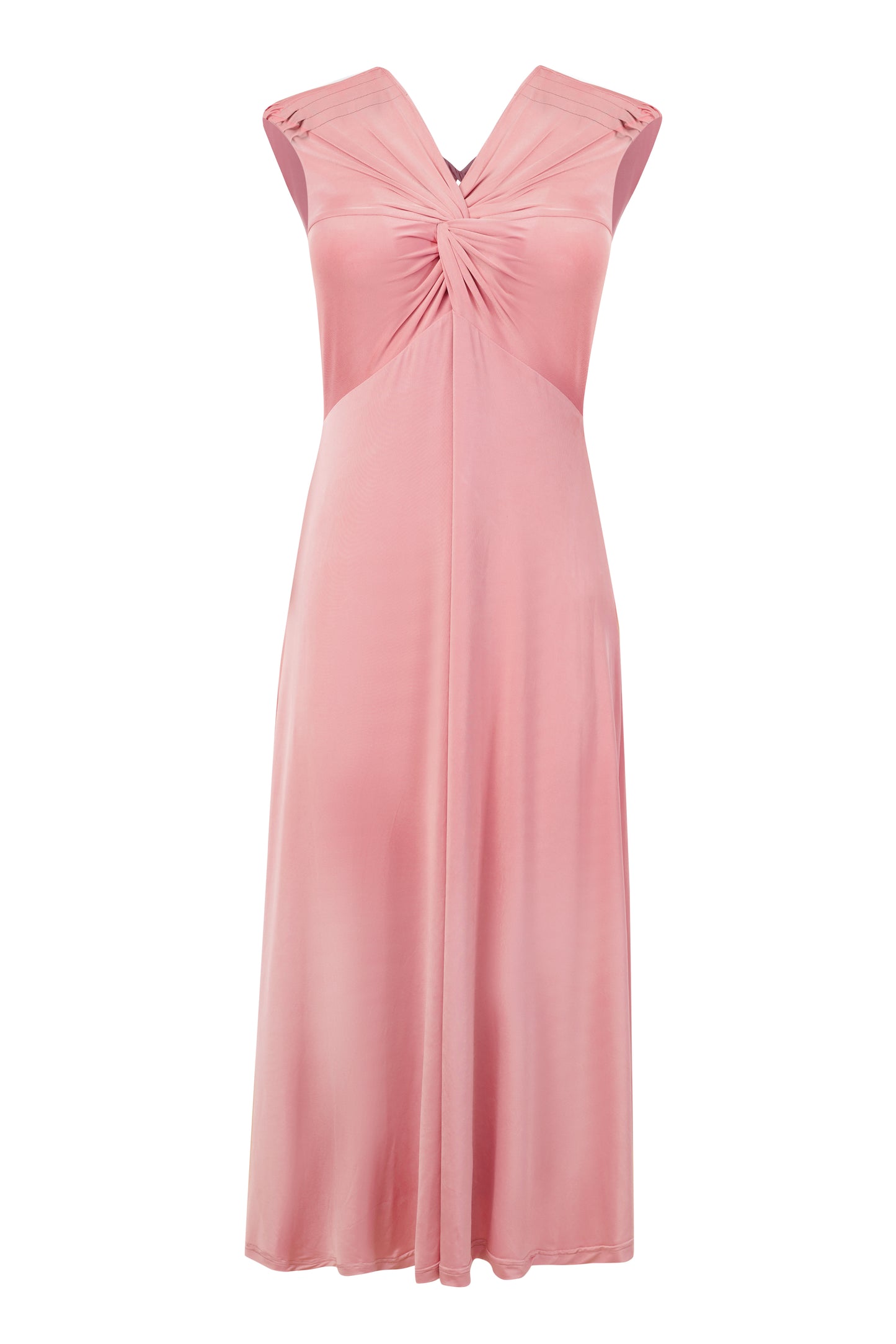 HONEY MIDI DRESS (ROSE PINK)