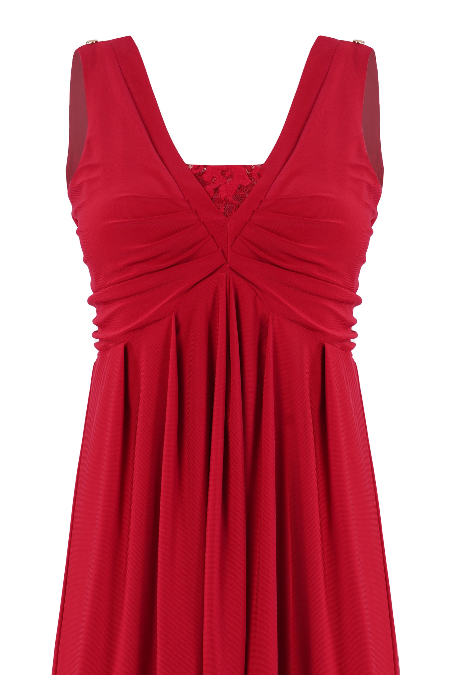 DONNA SHORT DRESS (SCARLET RED)