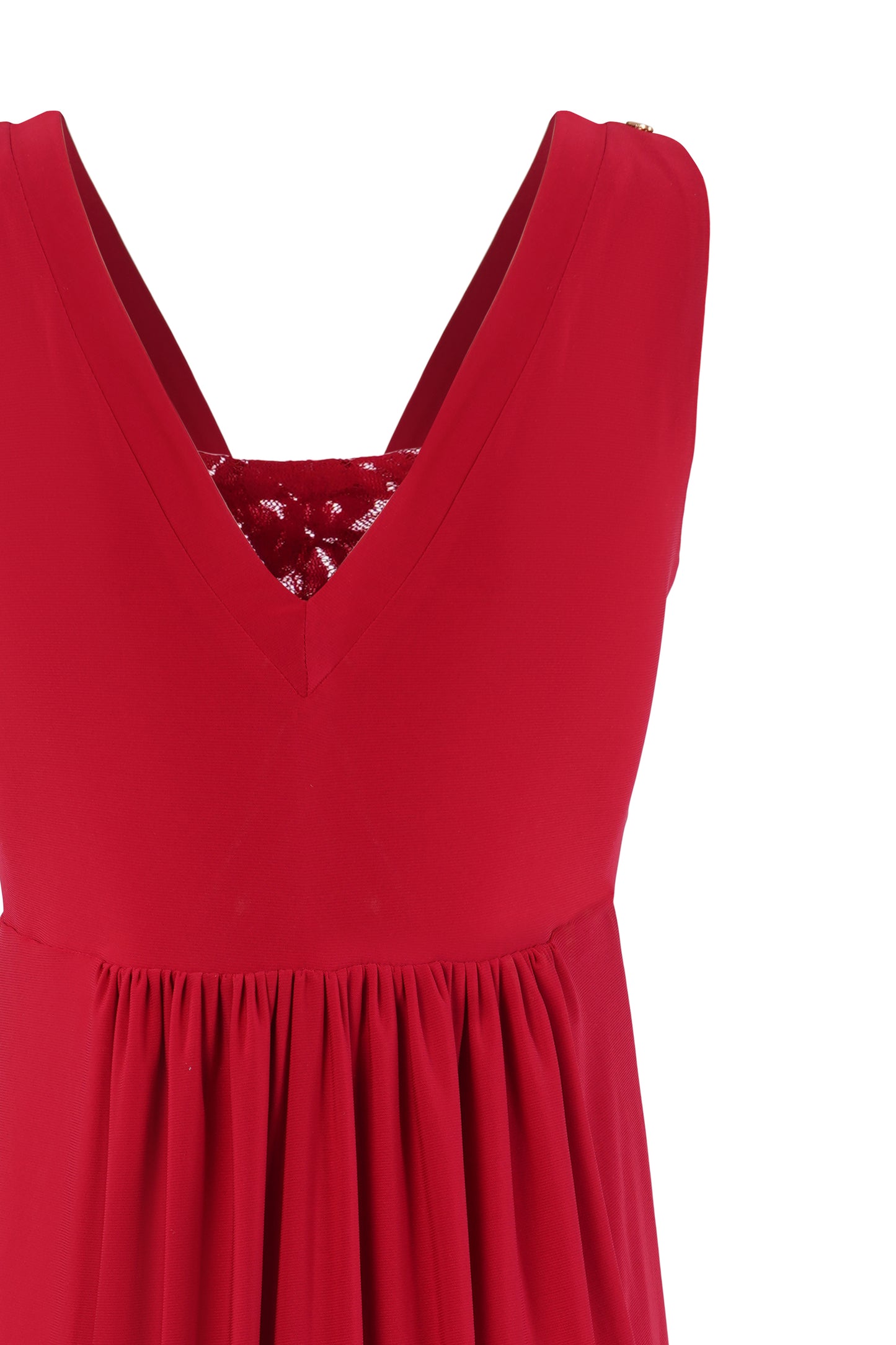 DONNA SHORT DRESS (SCARLET RED)